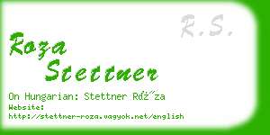 roza stettner business card